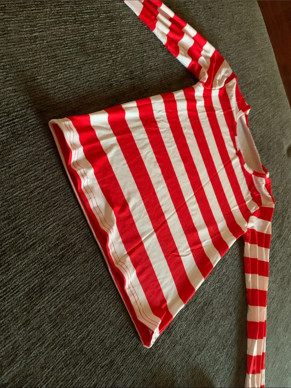 Kids Red and White Halloween Shirts Hat Glasses Set for Costume Cosplay